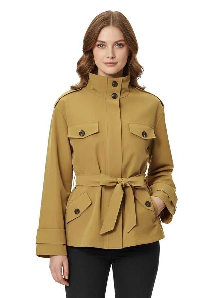 Freya | Belted Cotton Utility Trench
