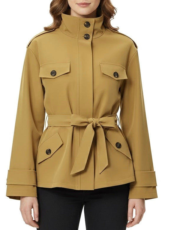 Freya | Belted Cotton Utility Trench