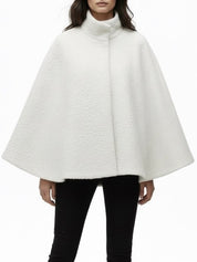 Willow | Textured Wool Cape Jacket