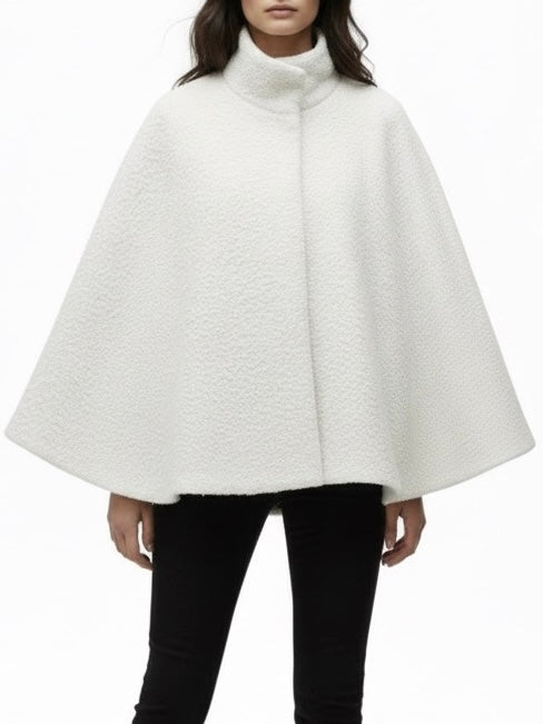 Willow | Textured Wool Cape Jacket