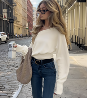 Lianna | Off-White Fuzy Sweater