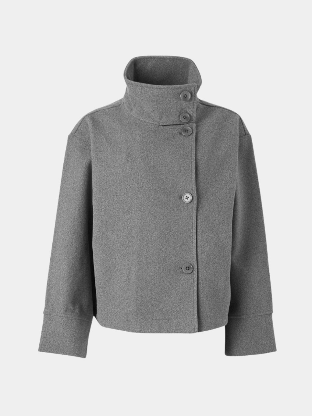 Martha | High-Neck Buttoned Jacket – HORUS