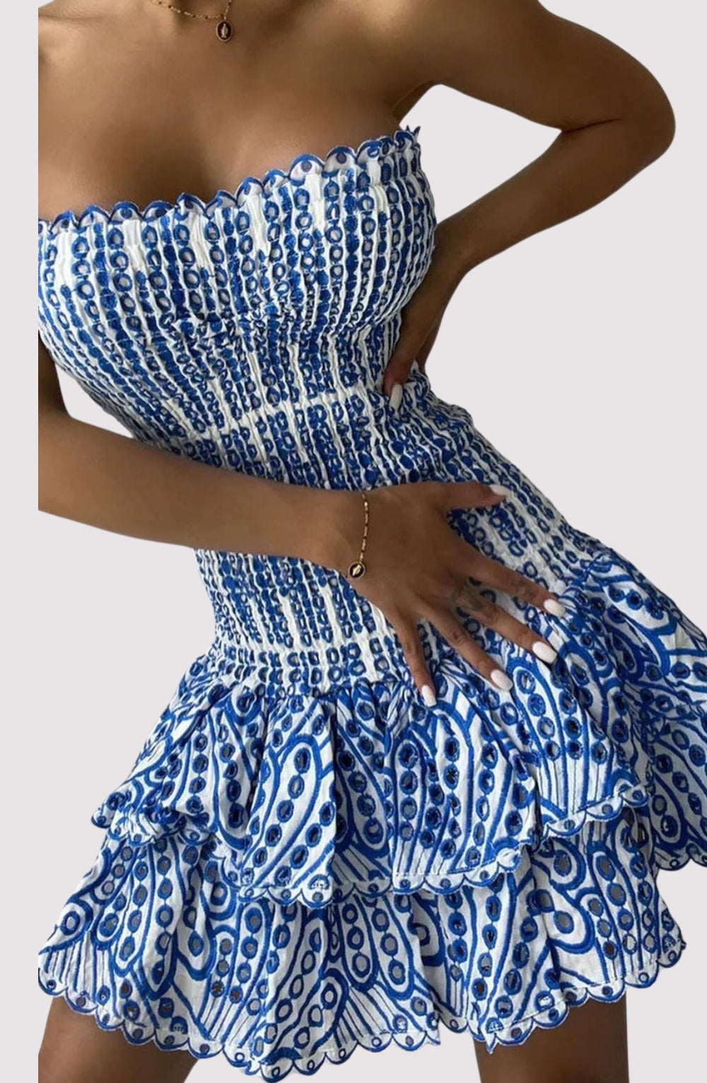 Santorini | Smocked Mini Dress