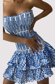 Santorini | Smocked Mini Dress