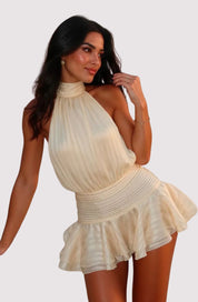 Ayla | Satin Flare Mini Dress