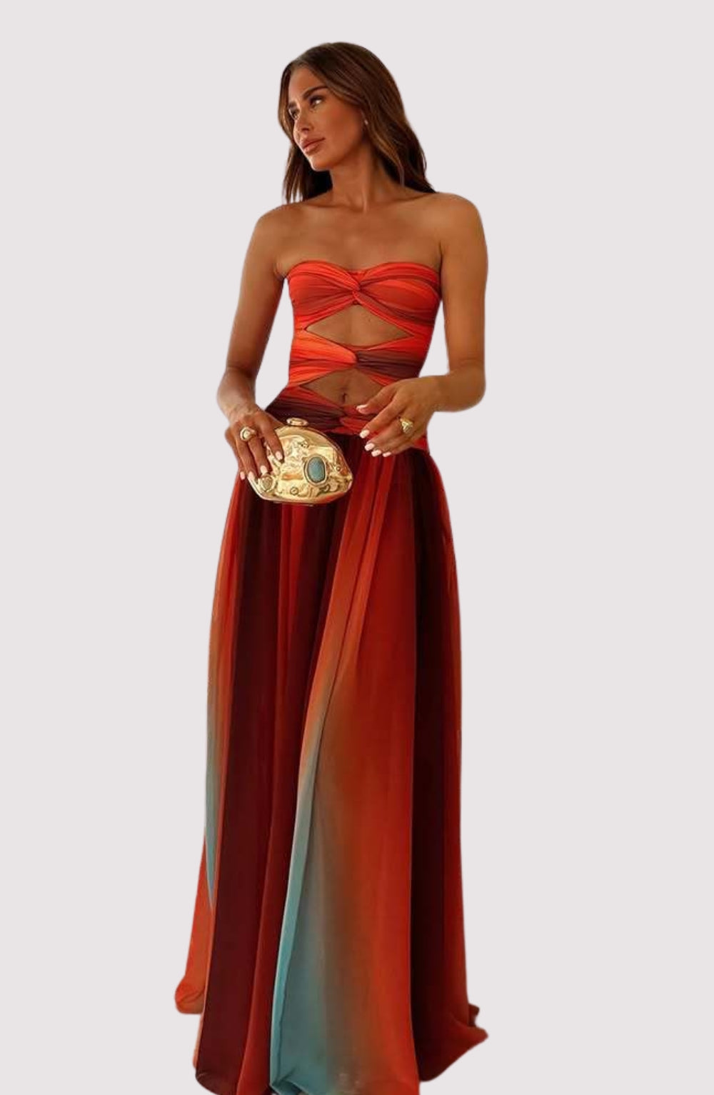 Laney | Strapless Maxi Dress