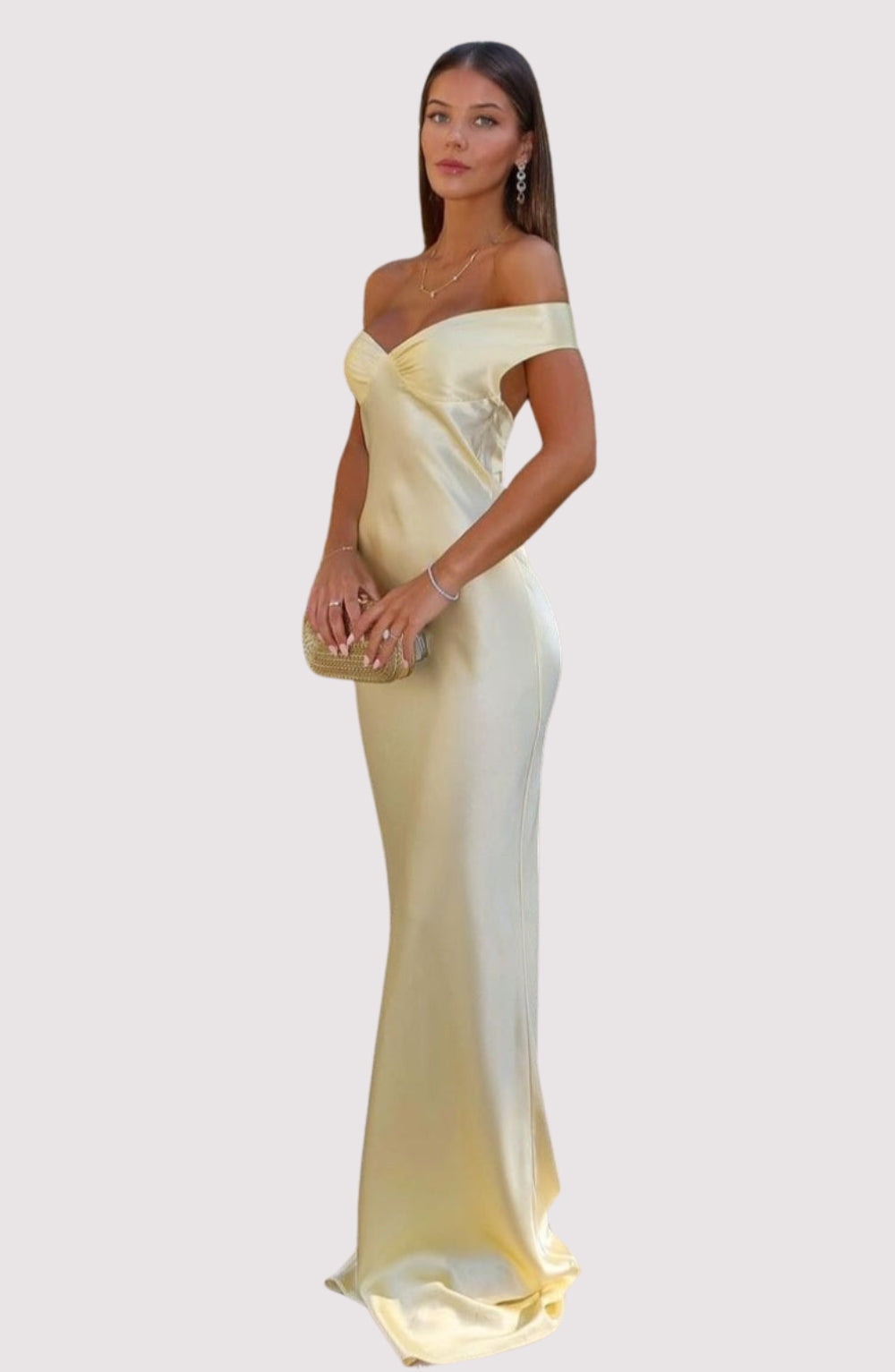 Emory | Satin Backless Maxi Dress
