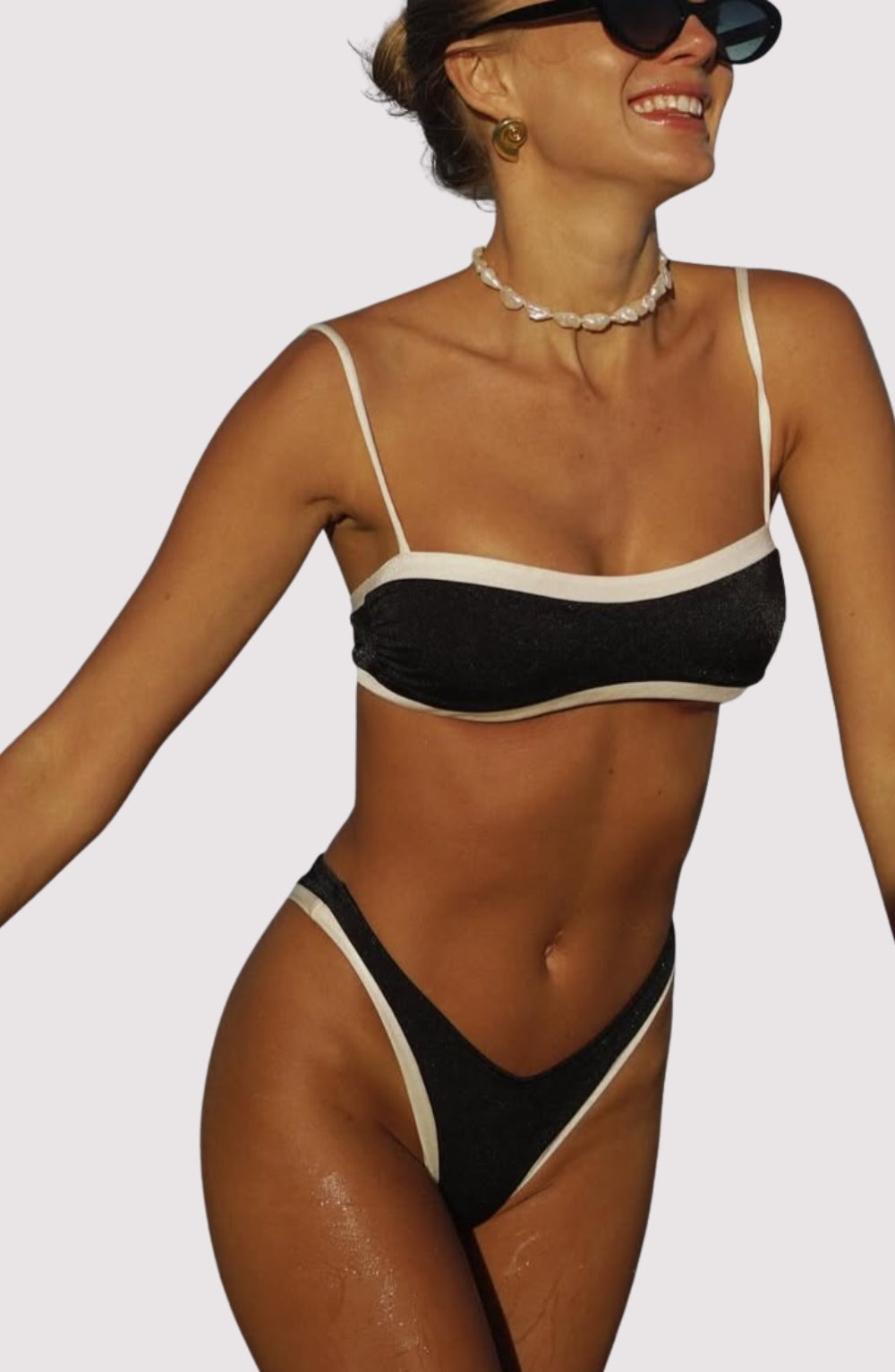 Annie | Contrast Two-Piece Bikini