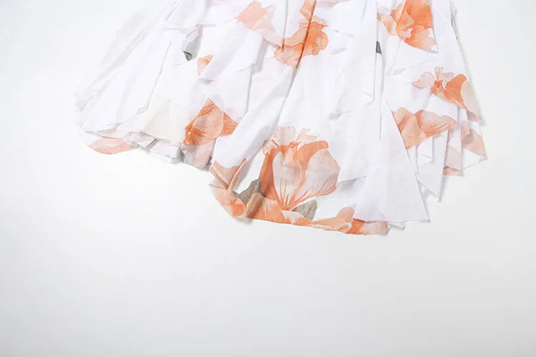 Lina | Ruffle Halter Dress