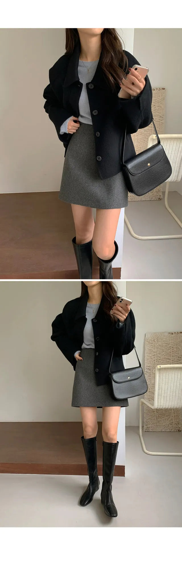 Alexia | Minimal Collar Jacket