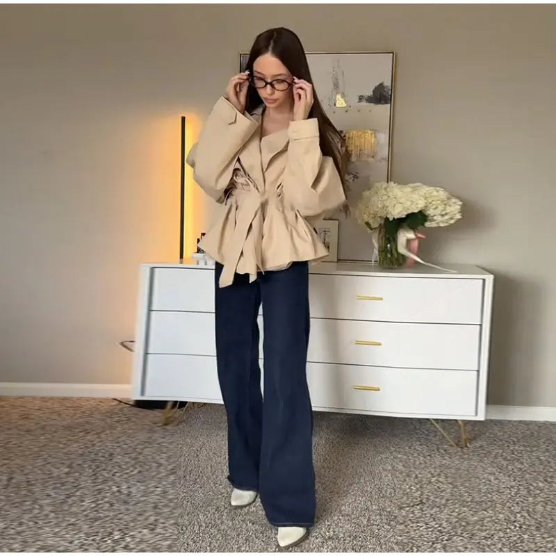 Harper | Belted Oversized Trench Jacket