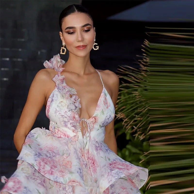 Kimberley | Flower Print Dress