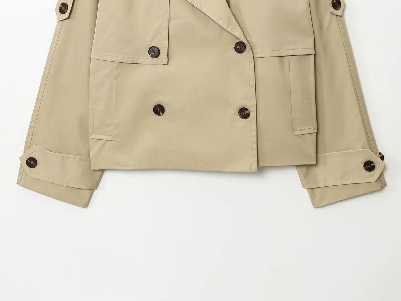 Ada | Short Double-Breasted Trench Jacket