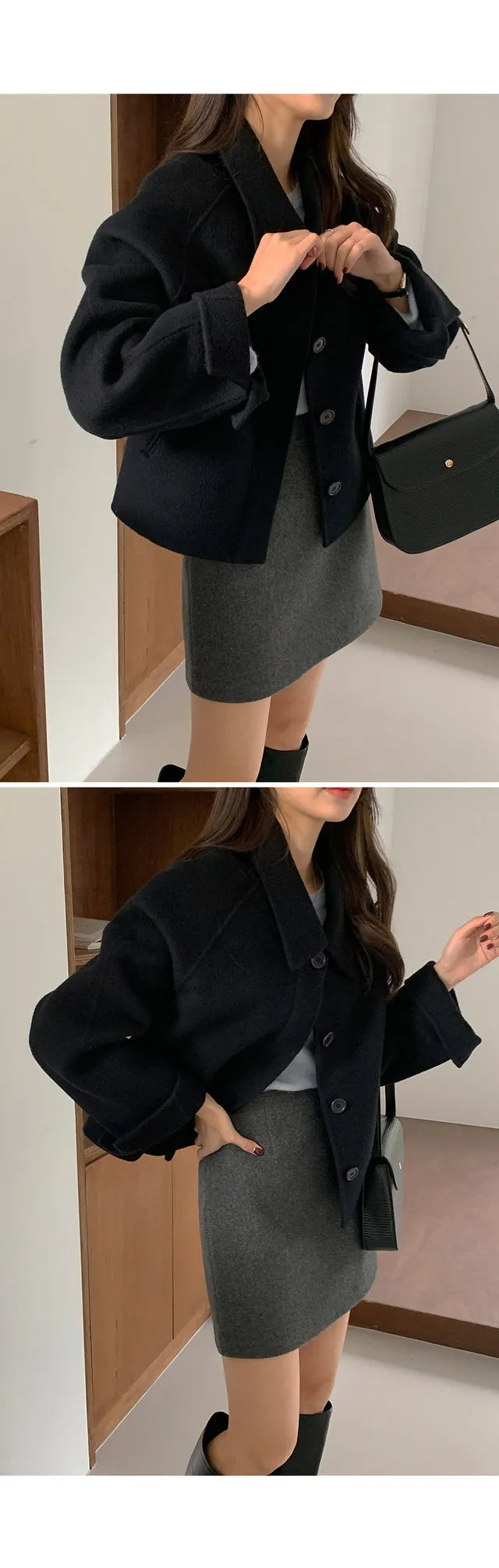 Alexia | Minimal Collar Jacket