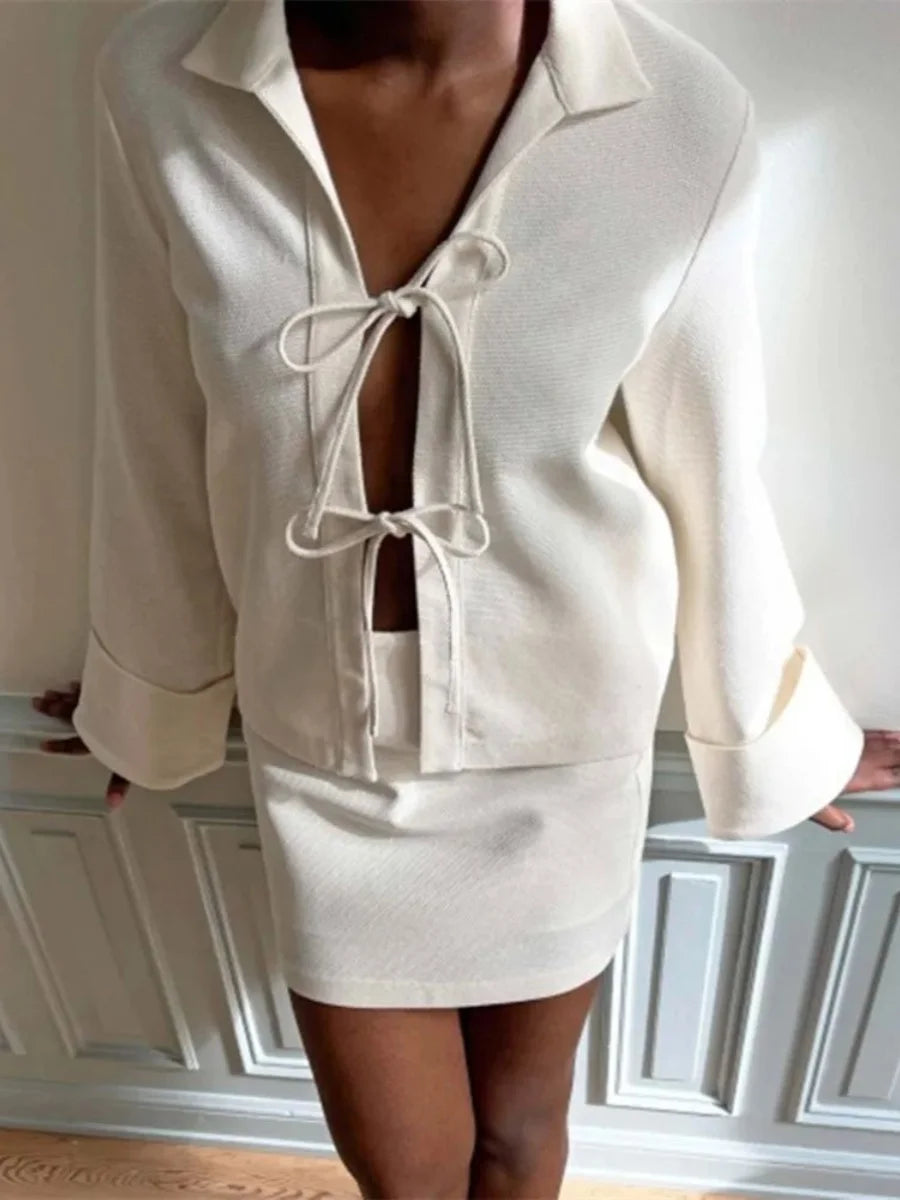 Sharon | Lightweight Tie-Front Jacket