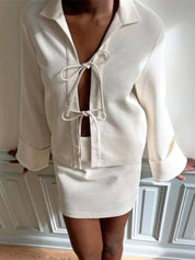 Sharon | Lightweight Tie-Front Jacket