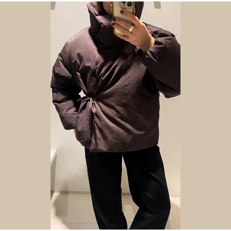 Lottie | Padded Wrap Puffer Jacket
