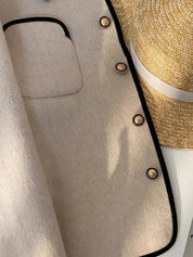 Karinna | Contrast Trim Collar Jacket