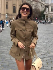 Florence | Structured Button-Up Cotton Jacket