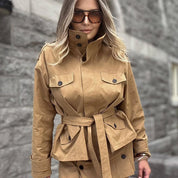 Freya | Belted Cotton Utility Trench