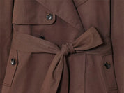 Alicent | Manteau court croisé ceinturé