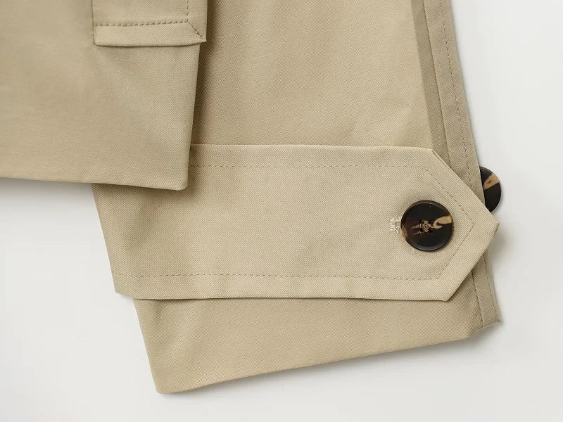 Ada | Short Double-Breasted Trench Jacket