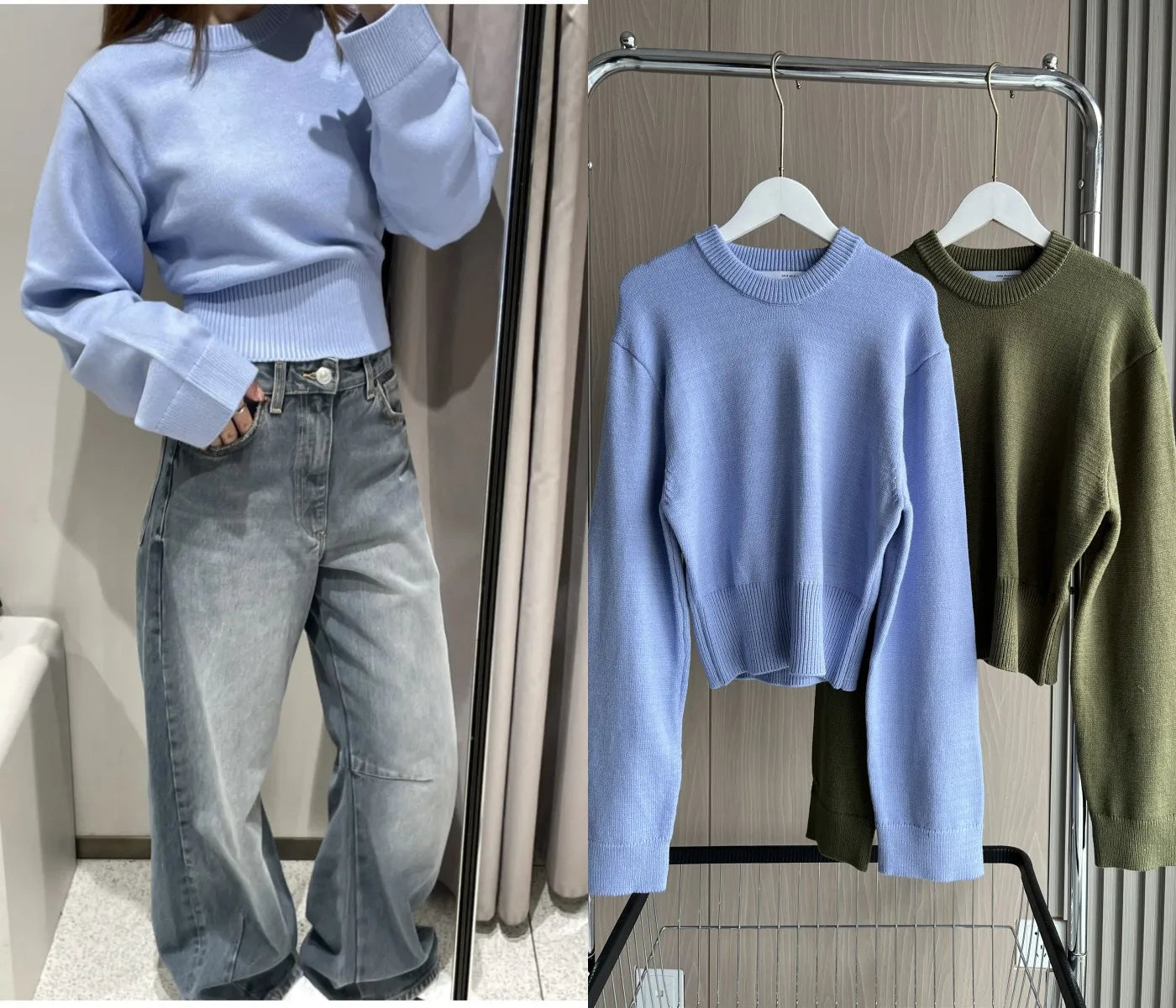 Elsie | Cropped Knit Sweater