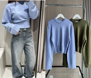 Elsie | Cropped Knit Sweater