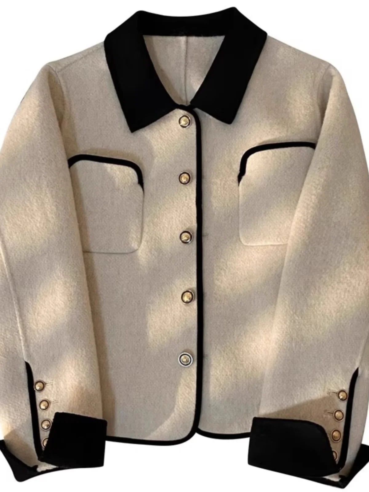 Karinna | Contrast Trim Collar Jacket