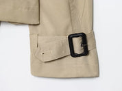 Emilia | High-Collar Belted Trench Jacket