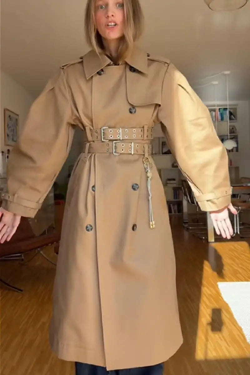 Victoria | Trench-coat long ceinturé