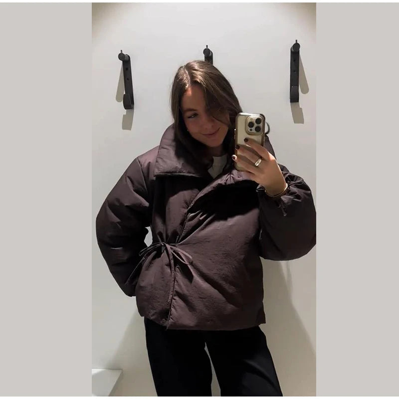 Lottie | Padded Wrap Puffer Jacket