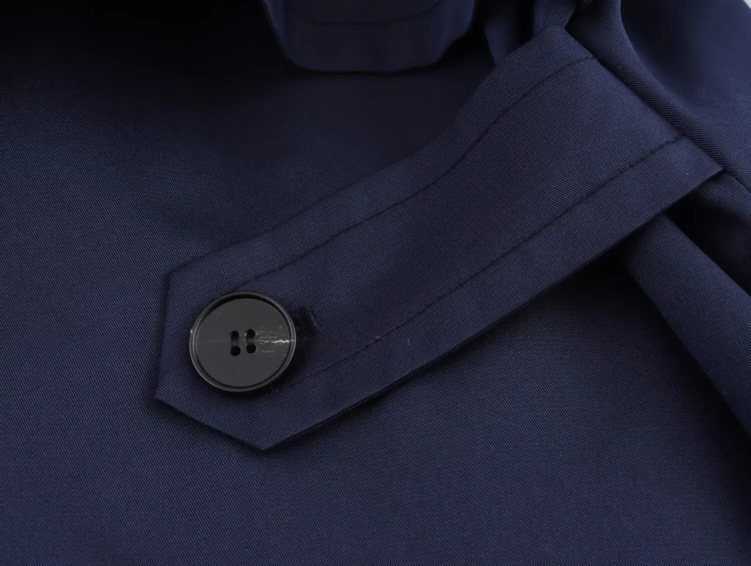 Charlotte | High-Neck Flared Cape Coat