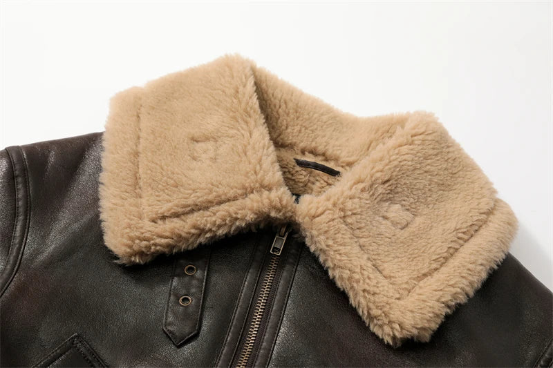 Rio | Faux Shearling Leather Jacket