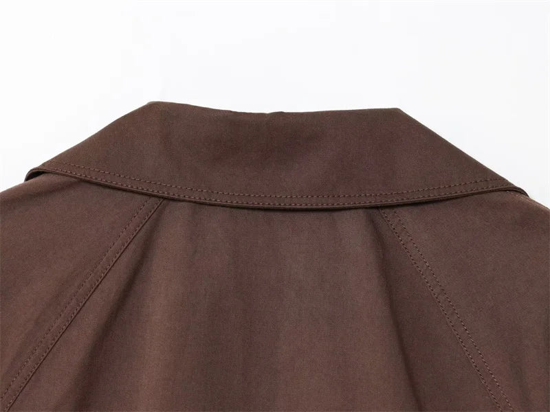 Alicent | Manteau court croisé ceinturé