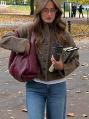 Romarin | Veste en maille boutonnée