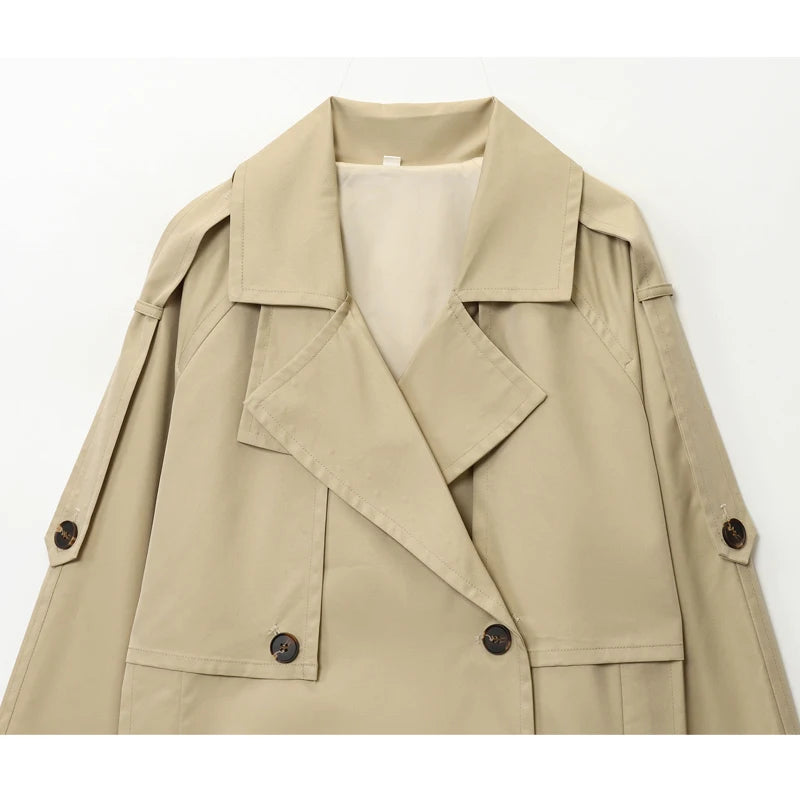 Ada | Short Double-Breasted Trench Jacket