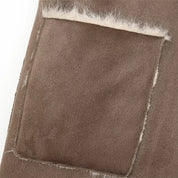 Sienna | Long Faux Fur Lapel Coat