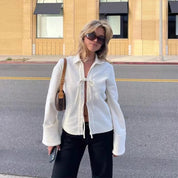 Sharon | Lightweight Tie-Front Jacket