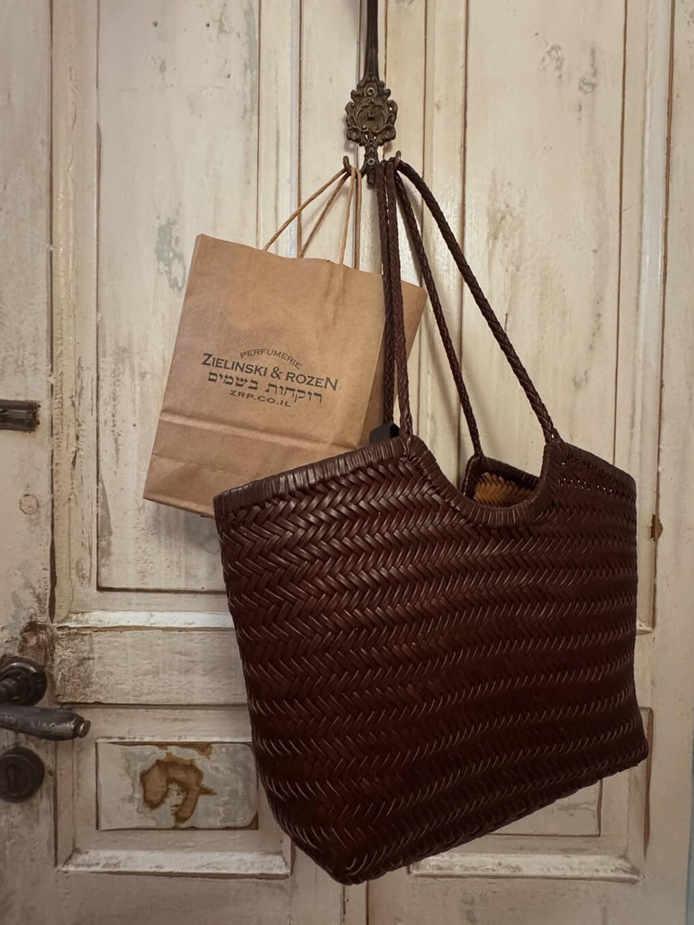 Avril | Sac fourre-tout tissé surdimensionné