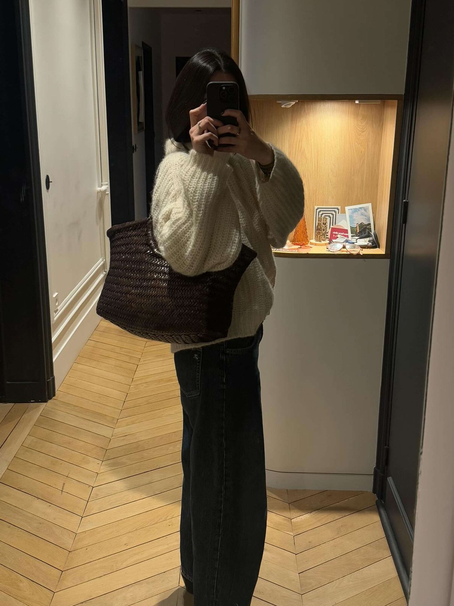 Avril | Sac fourre-tout tissé surdimensionné