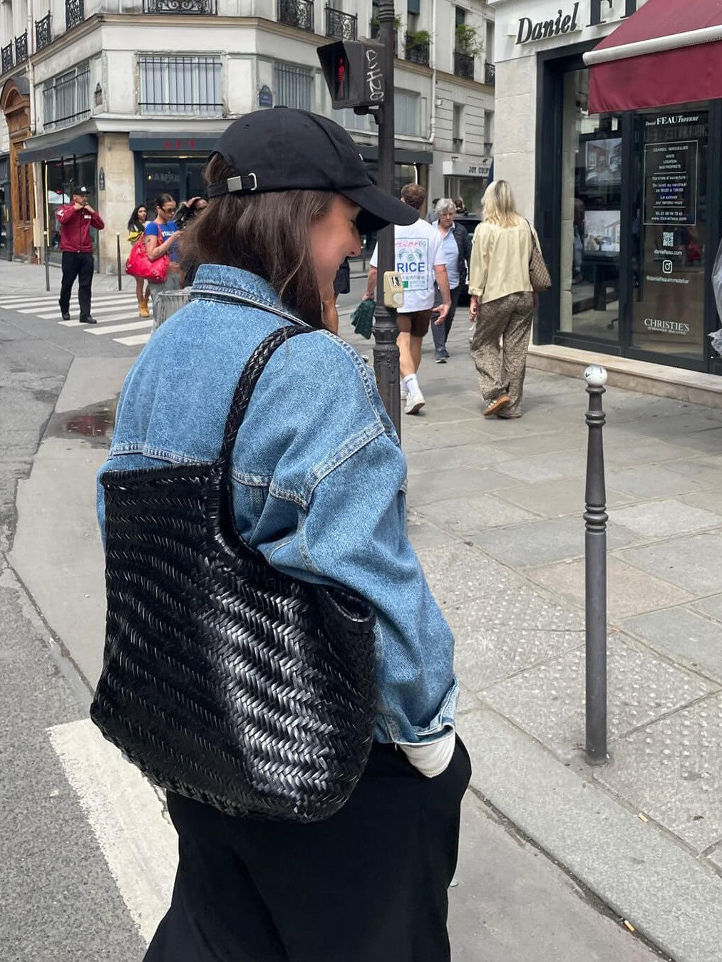 Avril | Sac fourre-tout tissé surdimensionné