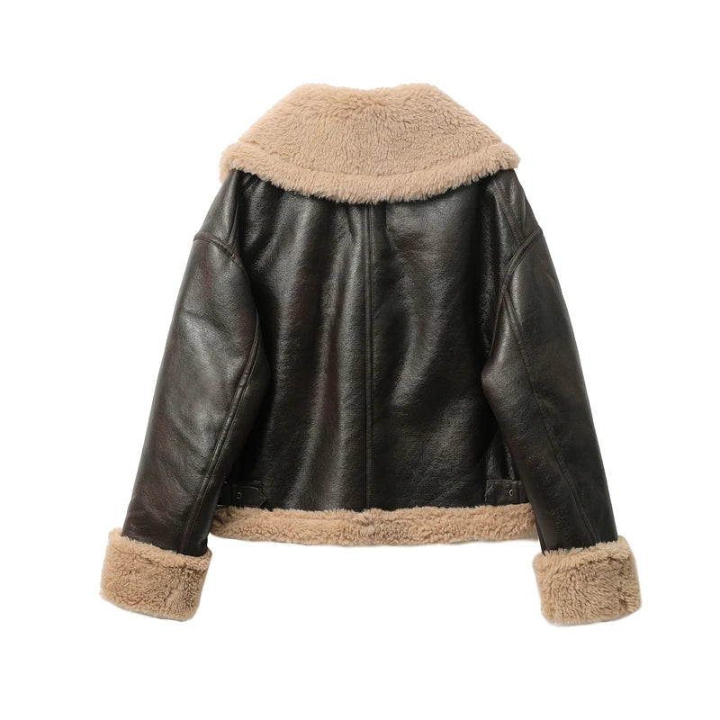 Rio | Faux Shearling Leather Jacket