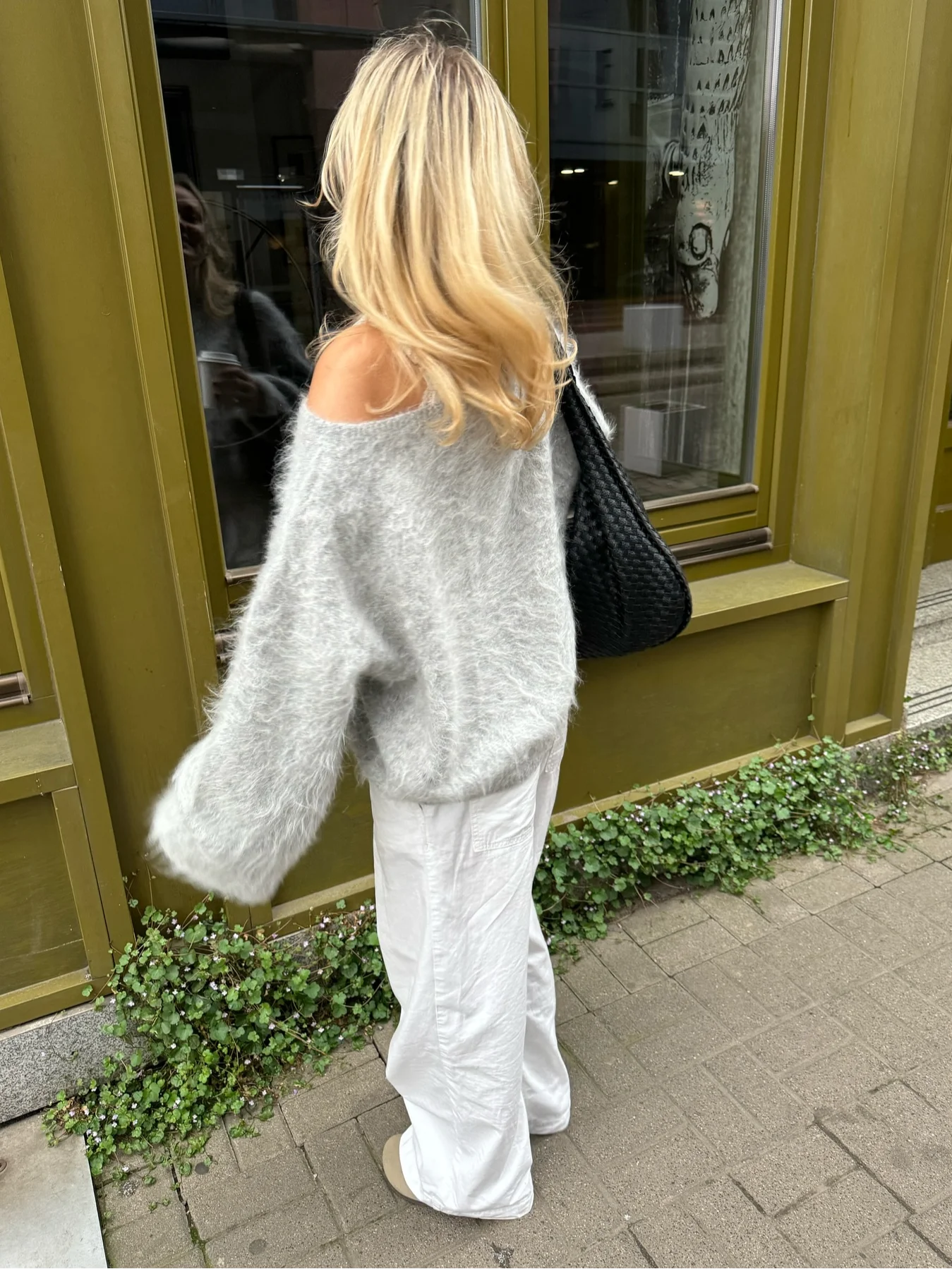 Riley | Soft Pink Fuzzy Knit Jumper