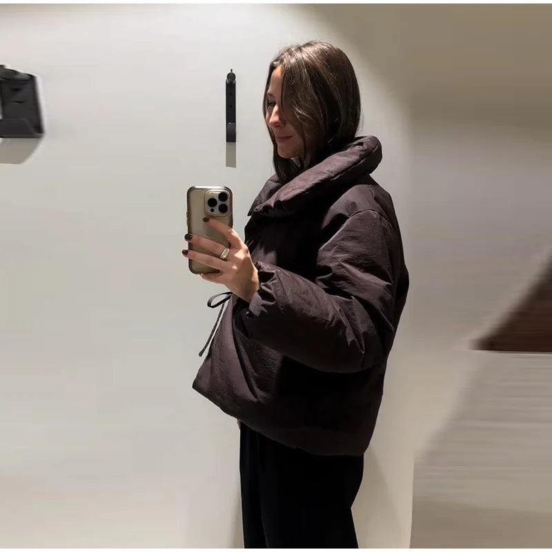 Lottie | Padded Wrap Puffer Jacket
