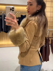 Indie | Faux Fur Trim Jacket