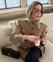 Florence | Structured Button-Up Cotton Jacket