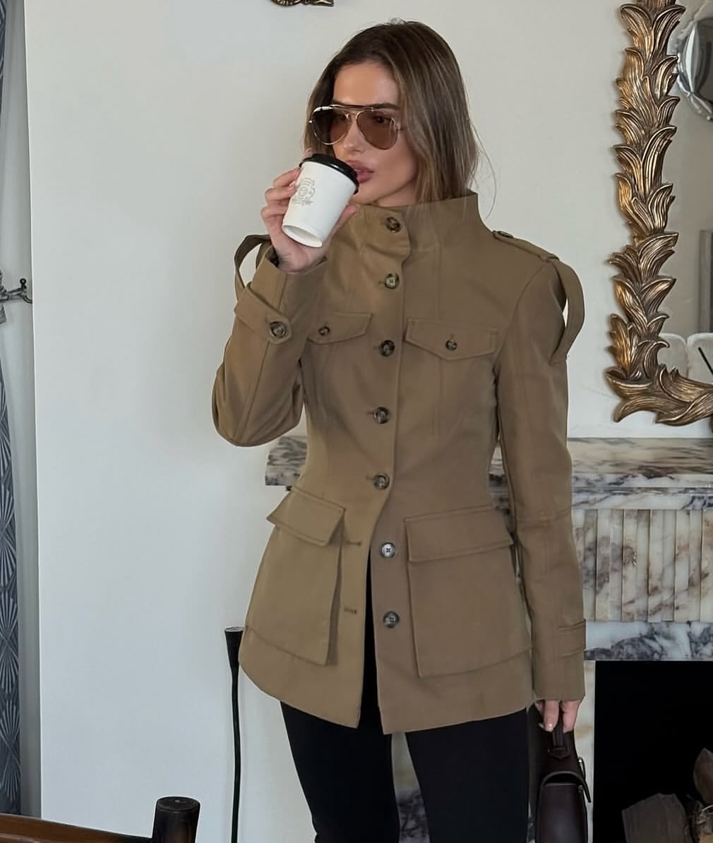 Florence | Structured Button-Up Cotton Jacket