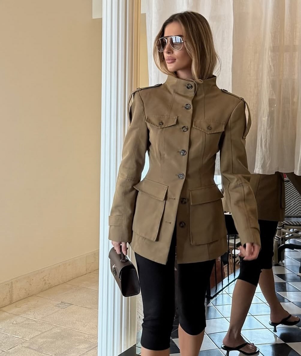 Florence | Structured Button-Up Cotton Jacket