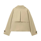 Ada | Short Double-Breasted Trench Jacket
